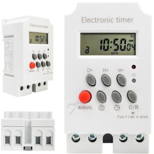 Programator włącznik czasowy timer na szynę 30 programów LCD