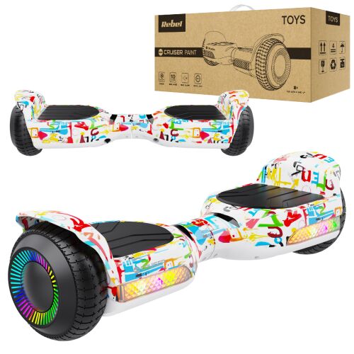 Rebel 6,5" LED-es hoverboard elektromos gördeszka gyerekeknek és felnőtteknek 144466651
