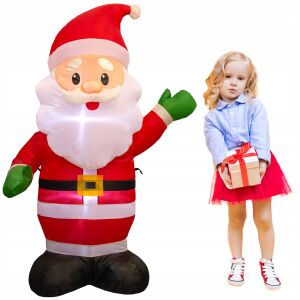 SANTA CLAUS felfújható NAGY VILÁGÍTÓ LED felfújható 125 cm