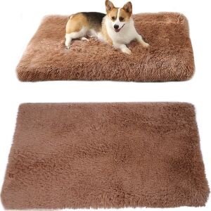 PLÜSS TÉGLALAP ALAKÚ ÁGY Járóka KUTYÁNAK ÉS MACSKÁNAK párnás ágy 100x60 144468052 - Kutyafekhely