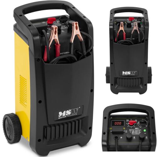 Műhelyi autóakkumulátor-töltő indítókábellel 12/24 V 100 A 144473400