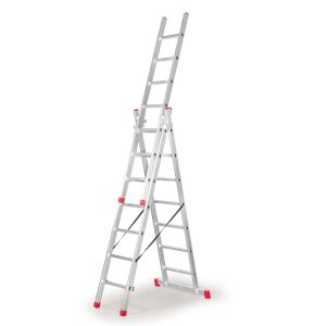 HÁROMELEMES LÉTRA 3X7 FOKFOKOSZTÉKÚ AK225.3 - DR AK225.3 144476160 - Létra és fellépő