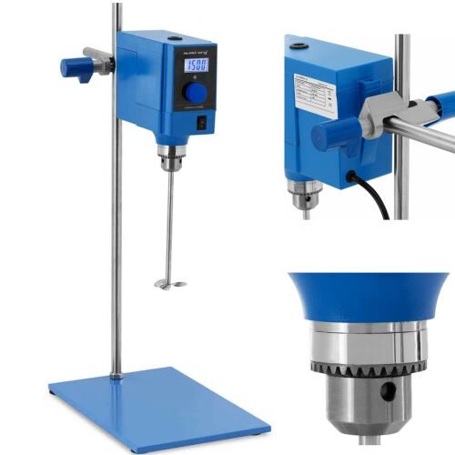 LCD laboratóriumi mechanikus keverő 40 l 1500 rpm 16,6 W