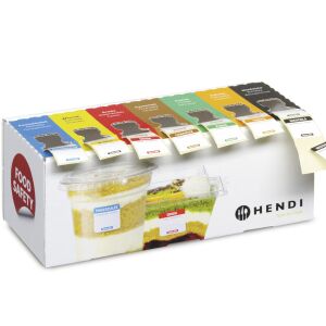 Újrafelhasználható élelmiszer-biztonsági címkekészlet a hét minden napjára adagolóval - Hendi 850305 144495377 - Árazószalag