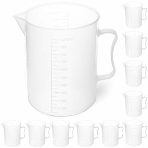 Műanyag laboratóriumi főzőpohár beosztással 1000 ml - 10 db. 144511186 - Konyha & Étkezés