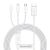 Superior 3in1 USB kábel iPhone Lightning USB-C microUSB 3.5 A 1.5 m fehér 144512723