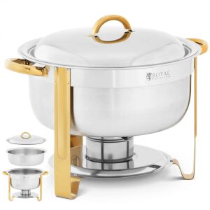 Bain-marie büfé melegítő tésztaételekhez 4,5 l - ezüst és arany 144513115 - Konyhai eszköz