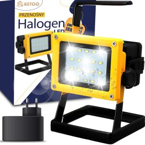 Halogen reflektor akumulatorowy warsztatowy LED 30 W 144515390 - Retoo