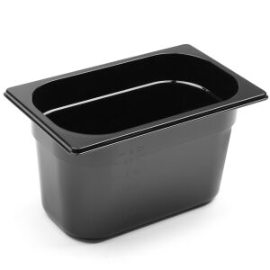 Gastronorm edény GN 1/4 fekete polikarbonátból 265x162x150mm 4L Hendi 862612 144516478 - Konyhai segédeszköz