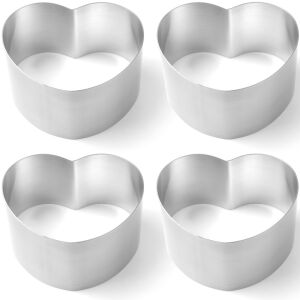 Szív alakú tortaperem - 4 darabos szett - HENDI 512456 144523419 - Főzőedény & Sütőedény