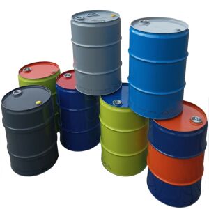 Acél fémhordó TH 60L, 2 és 3/4 kupakkal - SZÍNKEVERÉK 144528233 - Hordó