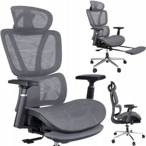 NEOVA szürke fotel lábtartóval 144528248 - Bútor