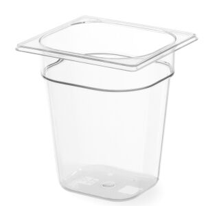 Átlátszó polikarbonát GN tartály GN 1/6, magasság 100 mm - Hendi 861721 144529175 - Konyhai segédeszköz