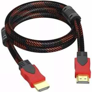 Kabel przewód HDMI FullHD 4K 3D 2.7 m - czarno czerwony 144529334 - HDMI kábel