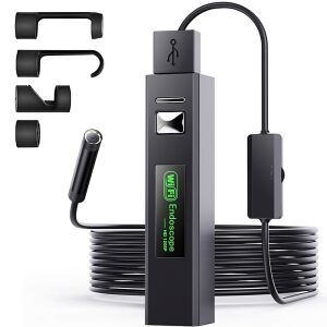 Kamera endoskopowa do telefonu 8 LED 4 końcówki Full HD Wi-Fi Android iOS 144544101 - Testelemző készülék