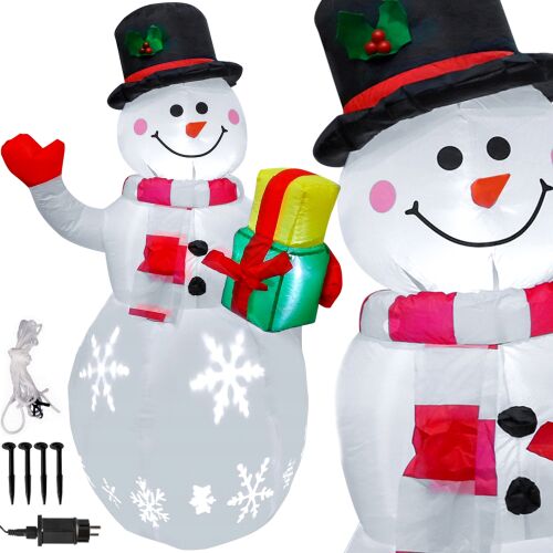 Felfújható HÓEMBER, NAGY, VILÁGÍTÓ, LED-ES, 150cm