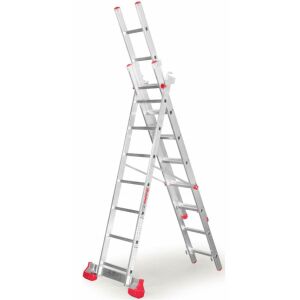 HÁROMELEMES LÉTRA 3X15 FOKFOKOSZTÉKÚ ST450/3N - DR ST450/3N 144551280 - Létra és fellépő