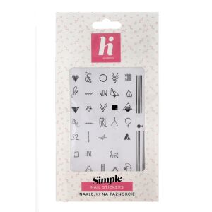Hi Hybrid Körömmatricák Simple 1db 144551685 - Körömdísz
