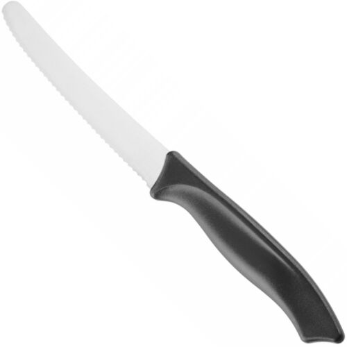 Recézett univerzális kés 105/215 mm - fekete 144552983