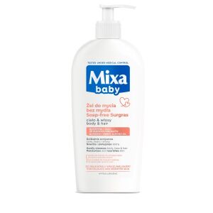 MIXA Baby Żel do mycia ciała i włosów bez mydła 400 ml