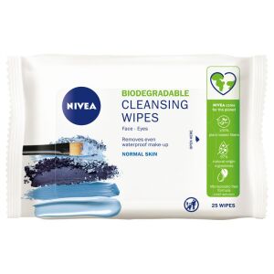 Nivea Biodegradowalne Chusteczki do demakijażu 3w1 - cera normalna 1op.-25szt