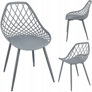 ARANDA szék szürke + színes lábak 144555556 - Étkező szék