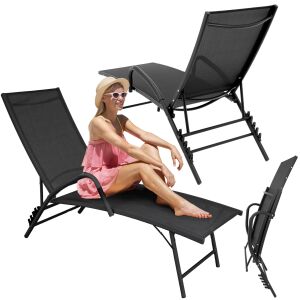 ÖSSZECSUKHATÓ KERTI SZÉK ÁLLÍTHATÓ HÁTTÁMLÁVAL ALUMÍNIUM STRANDSZÉK NYUGÓSZÉK 144557938 - Napozóágy & Nyugágy