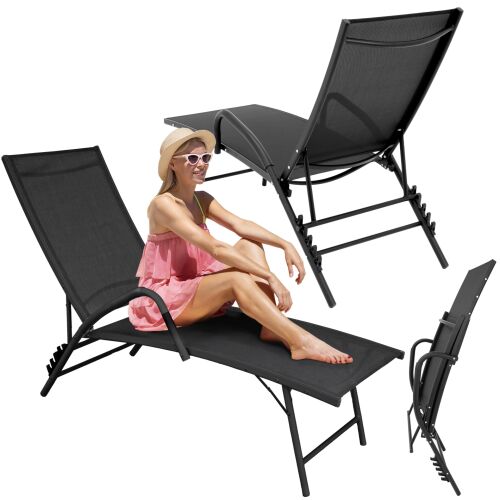 ÖSSZECSUKHATÓ KERTI SZÉK ÁLLÍTHATÓ HÁTTÁMLÁVAL ALUMÍNIUM STRANDSZÉK NYUGÓSZÉK 144557938