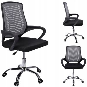 TOLEDO Drehstuhl, graue Rückenlehne 144563787 - Bürostuhl