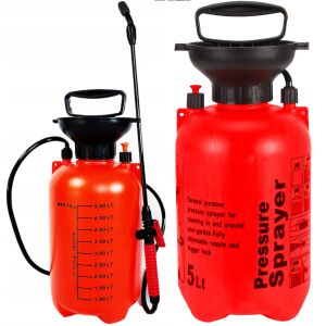 Opryskiwacz ogrodowy ręczny ciśnieniowy 5 l - czerwony 144567997 - Kert