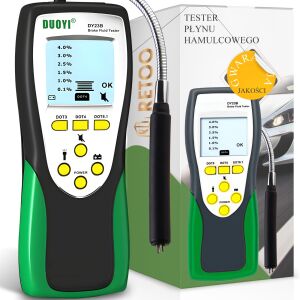 Miernik tester płynu hamulcowego DOT3 / DOT4 / DOT5.1 z sondą ekranem LCD 144569673 - Gépjármű diagnosztikai eszköz