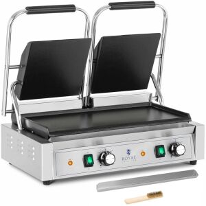 Sima dupla elektromos kontaktgrill 48 x 23 cm 3600 W 144571285 - Asztali grillsütő