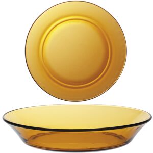 Duralex LYS AMBER mélytányér narancssárga 195 x 35 mm - 6 darabos készlet 144581597 - Tányér