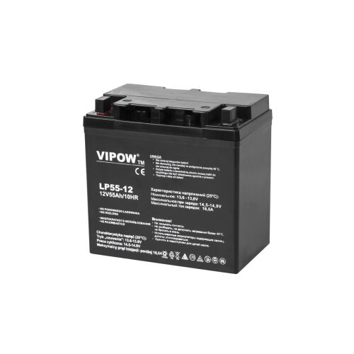 Vipow 12V 55Ah zselés akkumulátor UPS darab 144582073