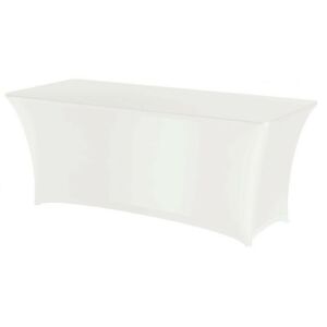 Obrus prostokątny bez prasowania  tkanina Jersey biały - Hendi 814369