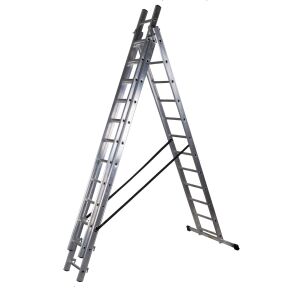 elemes alumínium létra 714 cm, 12+12+12 fok - BR-00-4212 144609289 - Létra és fellépő
