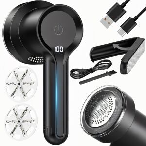 Golarka akumulatorowa do ubrań tapicerki 3 prędkości 5 W 144612496 - Textilborotva