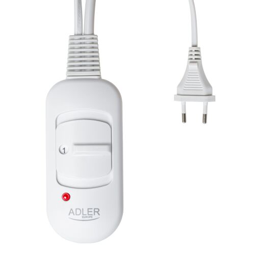 Adler Super Soft Electric Heating Pad | AD 7444 | Number of heating levels 2 | Number of persons 1 | Washable | Remote control | 80 W | Pink 144613405