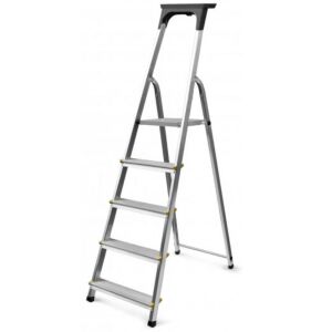 SZABADON ÁLLÓ ALUMÍNIUM LÉTRA EASY 168CM 4 LÉPCSŐFOK + PLATFORM - BR-00-1214 144613580 - Létra & Állvány