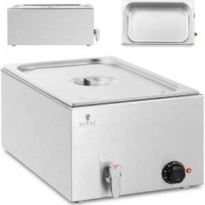 Bain-marie elektromos melegítő csappal GN 1/1 600 W 144616596 - Konyhai eszköz
