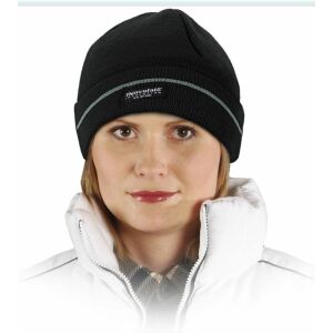 CZAPKA BAWEŁNIANA CZARNA CZBAW-THINSUL_B 144616792 - Dla mężczyzn