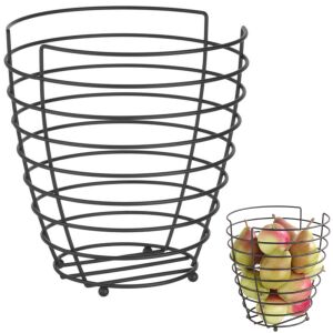 Drótból készült gyümölcstálkosár, fekete, matt bevonattal, átmérője 230 mm - Hendi 427187 144626082 - Gyümölcskosár