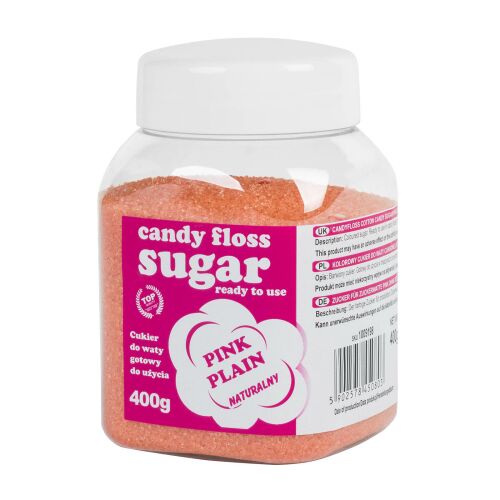 Színes cukor vattacukorhoz rózsaszín natúr vattacukor ízű 400g