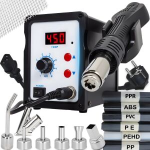 Stacja lutownicza na gorące powietrze Hot Air 7 dysz spoiwa 100-480C 800 W 144628829 - Forrasztógép