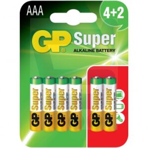 Szuper alkáli elem AAA LR3 1.5V 6 db - GP24A-U6