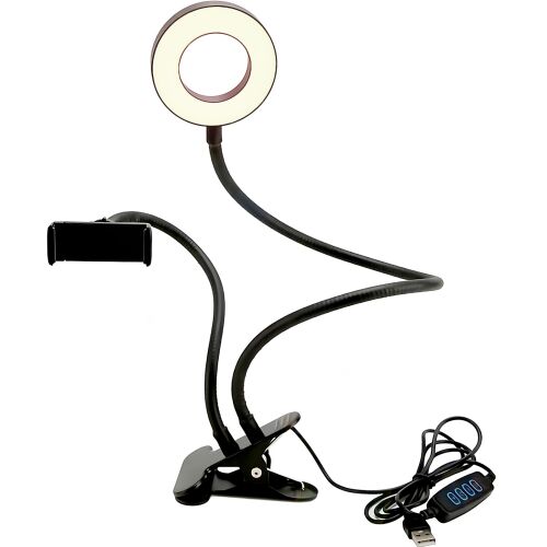 Lampa LED z uchwytem do telefonu selfie mocowana na klips 144635096