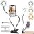 Lampa LED z uchwytem do telefonu selfie mocowana na klips 144635096