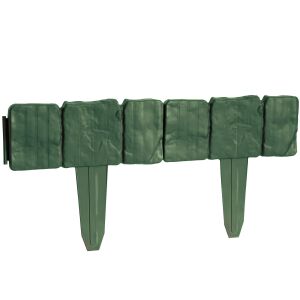 Palisád gyepszegély, műkő, STONE, 2,5 m - zöld 144640041 - Kertépítés