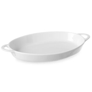 Ovális sütőforma fülekkel 270x180x40mm fehér porcelán - Hendi 784020 144648846 - Főzőedény & Sütőedény