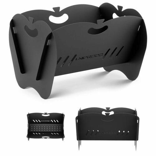 Hordozható, összecsukható kerti tűzrakóhely 40 x 30 x 26 cm